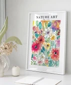 Çerçevesiz Poster Pastel Çiçek Bahçesi thumbnail 5