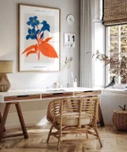 Çerçevesiz Poster Turuncu ve Mavinin Ahenki thumbnail 4