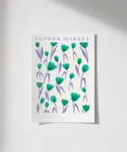 Çerçevesiz Poster Flower Market No 2 thumbnail 1