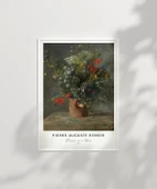 Çerçevesiz Poster Pierre Auguste Renoir Vazoda Çiçekler thumbnail 7