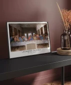 Çerçevesiz Poster Leonardo Da Vinci Son Akşam Yemeği thumbnail 5