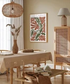 Çerçevesiz Poster Art Nouveau Esintili Çiçekler thumbnail 5