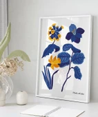 Çerçevesiz Poster Mavi Bahçe Sevgiyle Tasarlanmış thumbnail 5