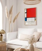 Çerçevesiz Poster Piet Mondrian Kırmızı, Mavi ve Sarıdan Oluşan Kompozisyon thumbnail 5