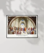 Çerçevesiz Poster Raffaello Sanzio Atina Okulu - 6