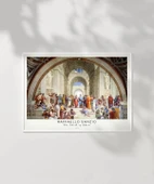 Çerçevesiz Poster Raffaello Sanzio Atina Okulu - 7