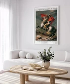 Çerçevesiz Poster Jacques Louis David Napolyon Alpleri Geçerken thumbnail 5