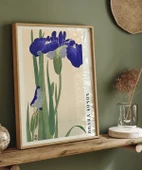 Çerçevesiz Poster Ohara Koson Mavi Irisler thumbnail 4