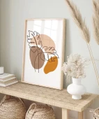 Çerçevesiz Poster Çizgisel Bitki No 2 thumbnail 5