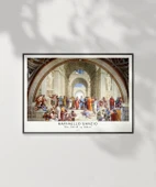 Çerçevesiz Poster Raffaello Sanzio Atina Okulu - 2