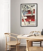 Çerçevesiz Poster Hasui Kawase Shiba Zojoji Tapınağı thumbnail 3