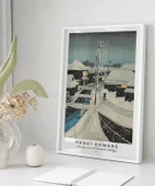 Çerçevesiz Poster Hasui Kawase Terashima Köyü'nde Akşam Karı thumbnail 5