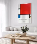 Çerçevesiz Poster Piet Mondrian Kırmızı, Mavi ve Sarıdan Oluşan Kompozisyon thumbnail 3