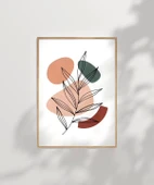 Çerçevesiz Poster Çizgisel Bitki No 1 thumbnail 8