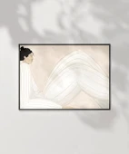 Çerçevesiz Poster Huzurlu Oturuş Sanat Baskısı thumbnail 7