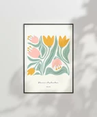 Çerçevesiz Poster Yumuşak Renkler Zarif Çiçekler thumbnail 7