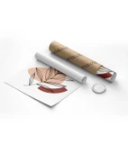 Çerçevesiz Poster Çizgisel Bitki No 1 thumbnail 2