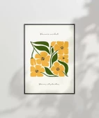 Çerçevesiz Poster Sarı Çiçek Deseni thumbnail 7