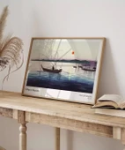 Çerçevesiz Poster Ohara Koson Tekneler ve Batan Güneş thumbnail 4