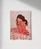 Çerçevesiz Poster Zarif Düşünceler Dekoratif - 1