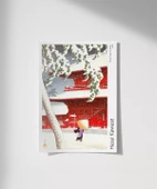 Çerçevesiz Poster Hasui Kawase Shiba Zojoji Tapınağı thumbnail 1