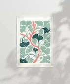 Çerçevesiz Poster Ginkgo Ağacı Deseni thumbnail 3