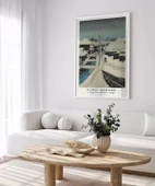 Çerçevesiz Poster Hasui Kawase Terashima Köyü'nde Akşam Karı thumbnail 3