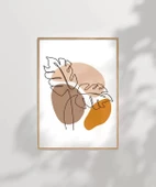 Çerçevesiz Poster Çizgisel Bitki No 2 thumbnail 8