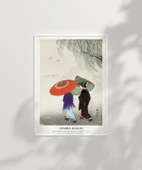 Çerçevesiz Poster Ohara Koson Yağmurda İki Kadın thumbnail 7
