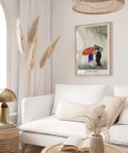 Çerçevesiz Poster Ohara Koson Yağmurda İki Kadın thumbnail 3