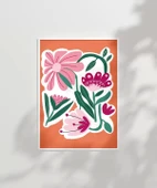 Çerçevesiz Poster Floral Enerji thumbnail 3