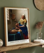 Çerçevesiz Poster Johannes Vermeer Süt Boşaltan Kadın - 4