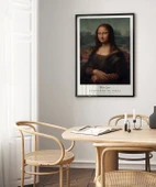 Çerçevesiz Poster Leonardo Da Vinci Mona Lisa thumbnail 4
