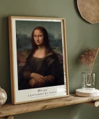Çerçevesiz Poster Leonardo Da Vinci Mona Lisa thumbnail 5