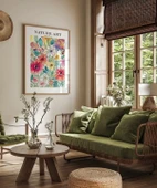 Çerçevesiz Poster Pastel Çiçek Bahçesi thumbnail 4