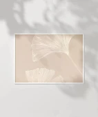 Çerçevesiz Poster Ginkgo Yaprağı Minimalist thumbnail 2
