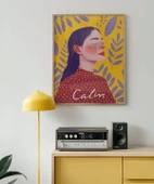 Çerçevesiz Poster Sarı Zeminli Meditasyon thumbnail 3