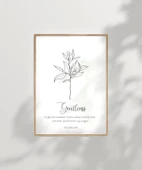 Çerçevesiz Poster Gentleness Temalı Minimalist thumbnail 6