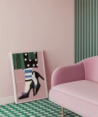 Çerçevesiz Poster Çizgi ve Puantiye Zarafeti thumbnail 5