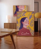 Çerçevesiz Poster Sarı Zeminli Meditasyon thumbnail 4