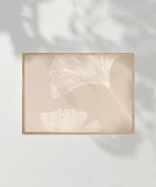 Çerçevesiz Poster Ginkgo Yaprağı Minimalist thumbnail 7
