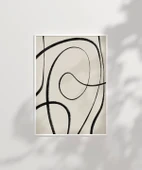 Çerçevesiz Poster Kıvrımlı Formlarla Grafik Desenli thumbnail 2