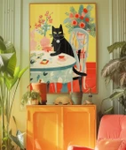 Çerçevesiz Poster Çiçekler ve Zarif Misafir thumbnail 4