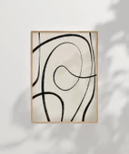 Çerçevesiz Poster Kıvrımlı Formlarla Grafik Desenli thumbnail 6