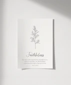 Çerçevesiz Poster Faithfulness Temalı Minimalist thumbnail 1