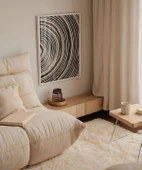 Çerçevesiz Poster Ağaç Kabuğu Halkası Desenli Minimalist thumbnail 5