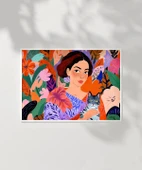 Çerçevesiz Poster Çiçeklerin Arasında thumbnail 2