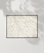 Çerçevesiz Poster Organik Çizgiler Duvar thumbnail 6