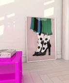 Çerçevesiz Poster Puantiye ve Topuk Zarafeti thumbnail 3