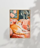 Çerçevesiz Poster Kedinin Gün Batımı Keyfi thumbnail 7